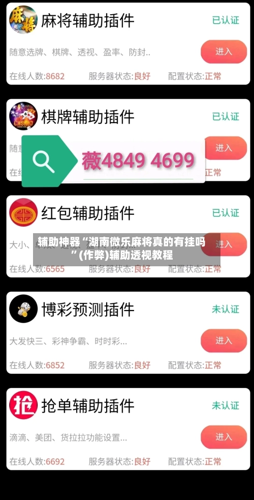 辅助神器“湖南微乐麻将真的有挂吗”(作弊)辅助透视教程