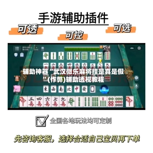 辅助神器“武汉微乐麻将挂是真是假”(作弊)辅助透视教程-第2张图片
