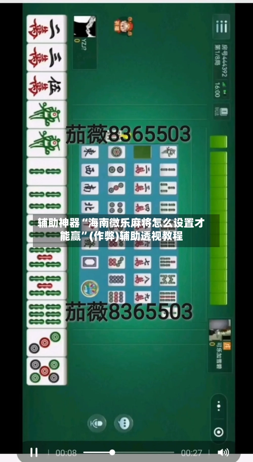 辅助神器“海南微乐麻将怎么设置才能赢	”(作弊)辅助透视教程-第3张图片