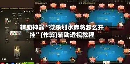 辅助神器“微乐划水麻将怎么开挂”(作弊)辅助透视教程