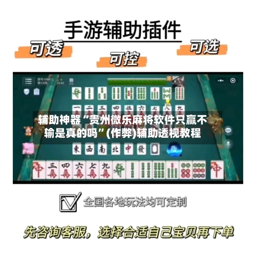 辅助神器“贵州微乐麻将软件只赢不输是真的吗”(作弊)辅助透视教程-第2张图片