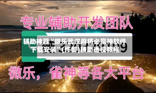 辅助神器“微乐武汉麻将必赢神软件下载安装”(作弊)辅助透视教程