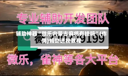 辅助神器“微乐内蒙古麻将有挂吗”(作弊)辅助透视教程-第3张图片