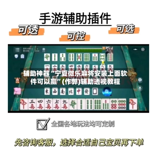 辅助神器“宁夏微乐麻将安装上面软件可以赢”(作弊)辅助透视教程-第2张图片