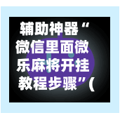 辅助神器“微信里面微乐麻将开挂教程步骤”(作弊)辅助透视教程-第3张图片