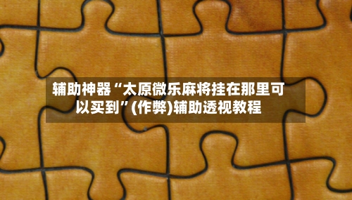辅助神器“太原微乐麻将挂在那里可以买到”(作弊)辅助透视教程-第2张图片