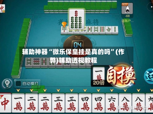 辅助神器“微乐保皇挂是真的吗”(作弊)辅助透视教程
