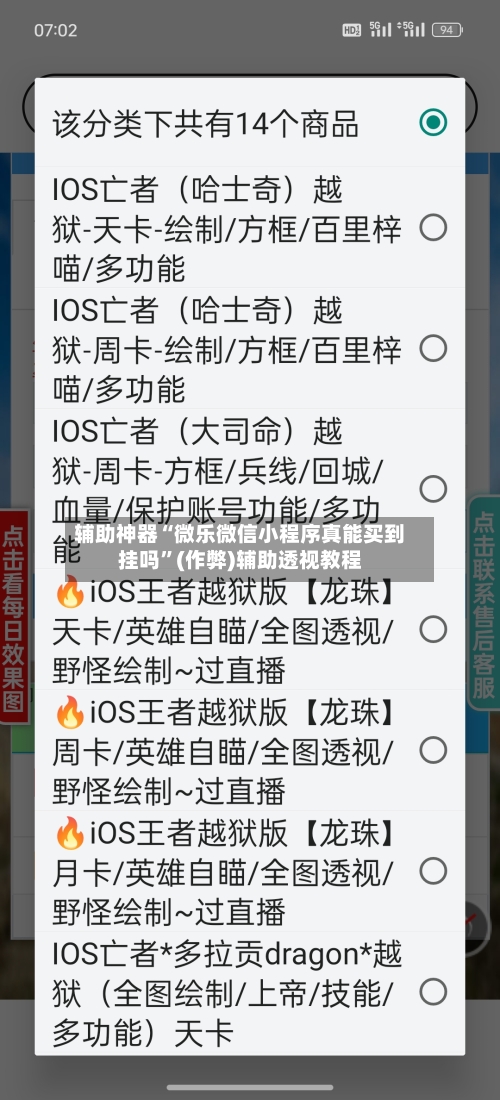 辅助神器“微乐微信小程序真能买到挂吗	”(作弊)辅助透视教程-第3张图片