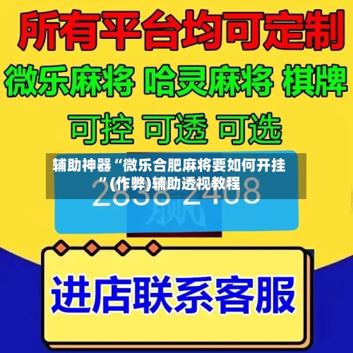 辅助神器“微乐合肥麻将要如何开挂”(作弊)辅助透视教程-第2张图片