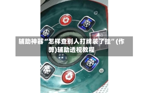 辅助神器“怎样查别人打牌装了挂	”(作弊)辅助透视教程-第3张图片