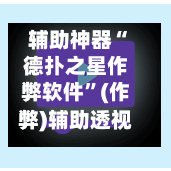 辅助神器“德扑之星作弊软件	”(作弊)辅助透视教程-第2张图片