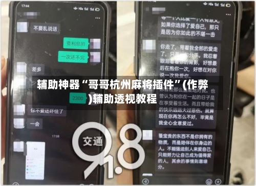 辅助神器“哥哥杭州麻将插件”(作弊)辅助透视教程-第2张图片
